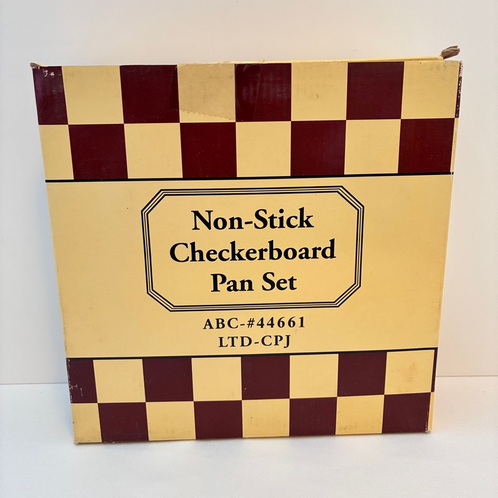 Checkerboard Cake Pan Non-Stick New In Box